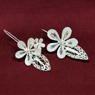 Filigraantehnikas kõrvarõngad "Õied"