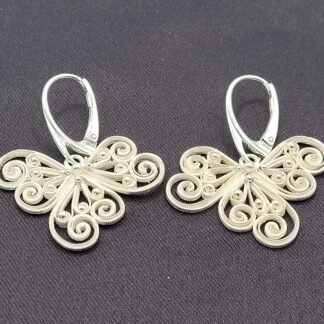 Filigraantehnikas kõrvarõngad "Ristik"